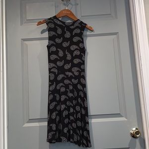 See You Monday Black Skater Dress